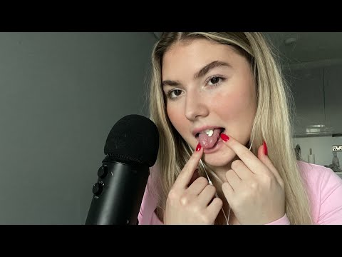 ASMR - Wet Teeth Tapping + GUM CHEWING [English]