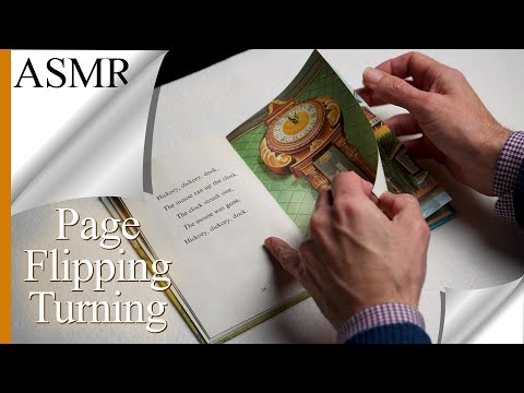 ASMR Book Page Flipping Turning Paper Sounds No Talking