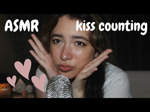 ASMR 💞 kiss counting all around mic