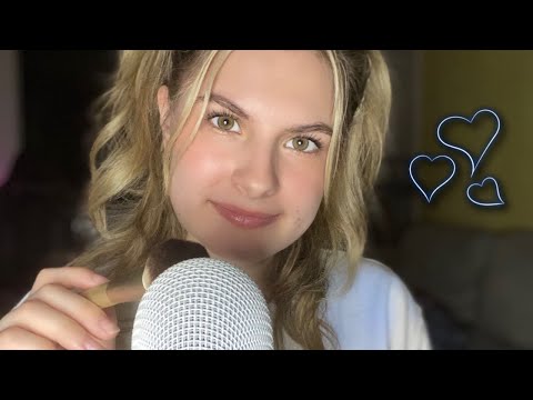ASMR | Positive Affirmations & Negative Energy Removal (w/ mic brushing & up close hand movements)