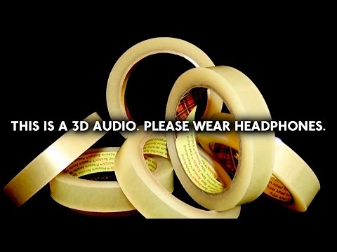 ASMR - 139. 3D Binaural Sticky Tape (Wear Headphones) - SOUNDsculptures
