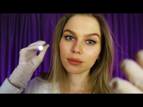 ASMR Tingly Face Exam. Close Up Personal Attention