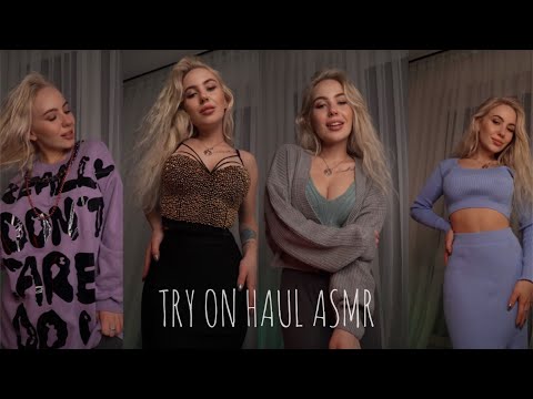 ASMR Try on haul - Fabric sounds - Soft whispering