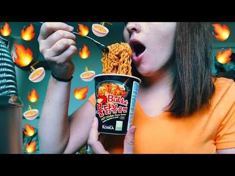 ASMR - Fire Noodles MUKBANG 🔥