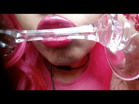 💋👅OMG 500 SUBS TY GLASS LICKING|KISSING 💋👅