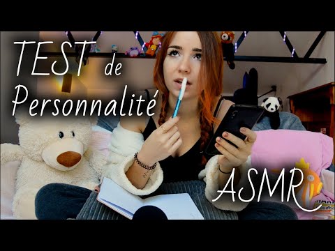 ASMR Français | Test de personnalité interactif avec toi (+résultats) 🌺