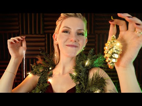 Let's Spruce You Up for Christmas 🎄 Decorating You ASMR, Ear to Ear, Assorted Tapping Triggers