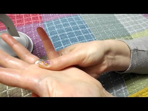 ASMR Applying Hand Lotion, Hand Sounds, and Hand Massage