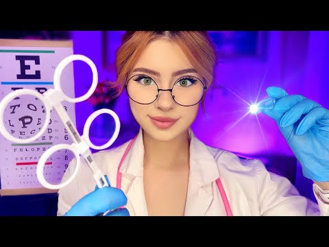 ASMR UNPREDICTABLE Eye Exam FAST PACED ⚡️ Cranial Nerve Exam Doctor Roleplay ⚡️Medical, Eye, Light