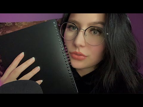 ASMR | NOTEBOOK TAPPING & A LIL SCRATCHING