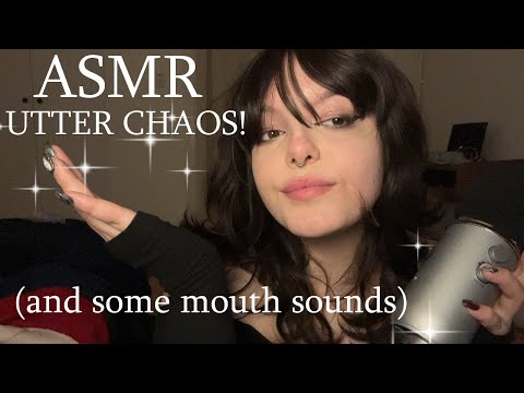 ADHD ASMR: Fast & Aggressive, Chaotic, Mouth Sounds, Ear-to-Ear, Plucking, Soft Spoken