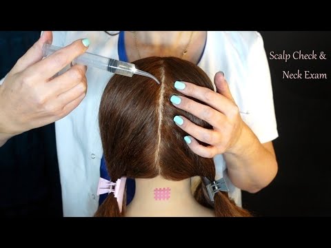 ASMR Scalp Check & Tingly Neck Exam with Bad Results (Whispered)