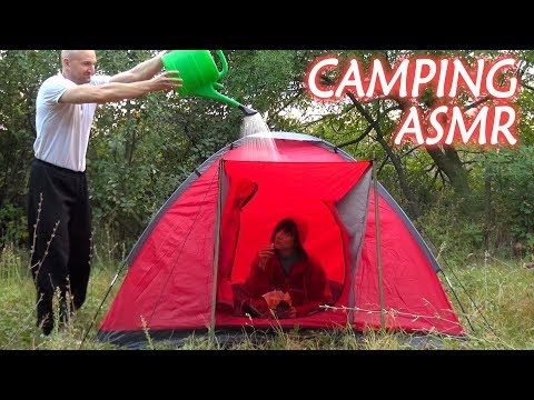 ASMR in a Tent | Relaxing Camping Preparation