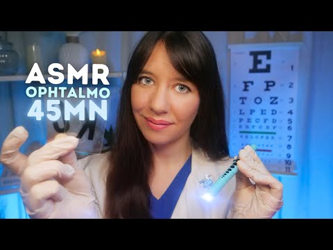 ASMR RP MEDICAL 🔍 Ophtalmologue 👁️ Test de la vue COMPLET (lumière/attention personnelle/visuel)