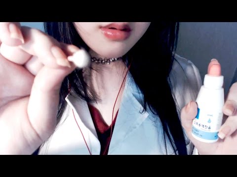 ENG Sub [ASMR 한국어] 이비인후과에서 귀청소와 소독 ENT Doctor Role Play Ear cleaning