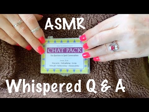 ASMR Getting to know you game (Whispered) Answer 3 questions 4 me! (No talking version also)