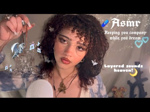 Keeping you company while you dream Asmr ☆ °˖ {layered sounds heaven&calming ambiance+}