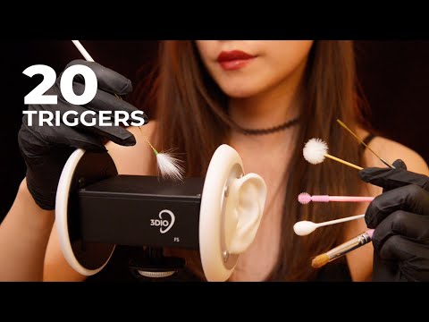 ASMR 20 Ear Cleaning Triggers for Sleep (No Talking)