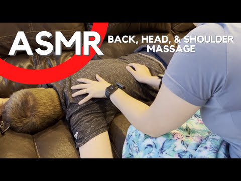 ASMR Ultimate Back, Shoulder, & Head Massage for Relaxation | No Talking | ASMR Real Person