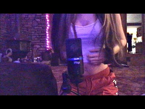 ASMR Scratching my outfit + Using microphone