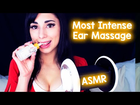 ASMR MOST INTENSE EAR MASSAGE EVER (with Oil & Soft Whispers) | Ear to Ear | For Stress Relief 😴 💤