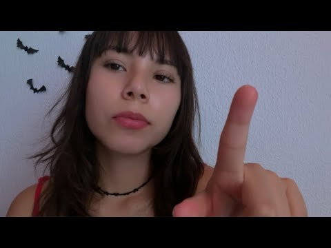 asmr ☁️ mouth sounds y hand movements rapidos 😴