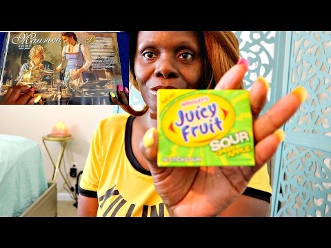 Chewing Gum ASMR Eating Sounds Whispers/Sour Apple