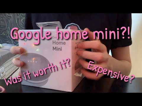 Unboxing my google home mini! ✨🤍🖤 ASMR