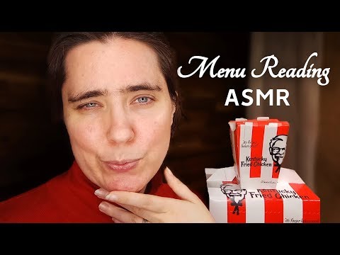 ASMR KFC Menu Reading Role Play