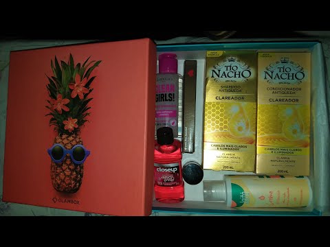 ASMR: GLAMBOX TROPICAL 🍍 / BEAUTY BOX UNBOXING 💤 (WHISPERED, MOUTH SOUNDS, TAPPING, PACKING SOUNDS)🎧