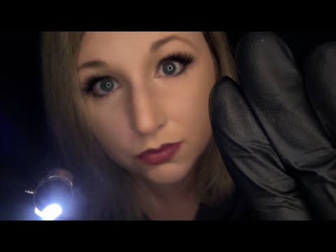ASMR General Medical Exam | Sinusitis | Latex Gloves | Whispering | Up Close Personal Attention