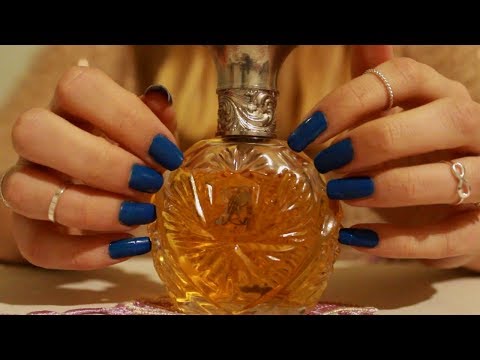 ASMR Tapping on Perfumes NO TALKING | Long Nails