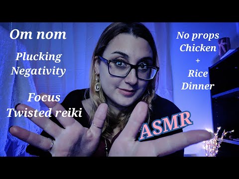 ASMR Visual Triggers! Plucking Negativity, Eating You Om Nom, Focus On This, No Props Food