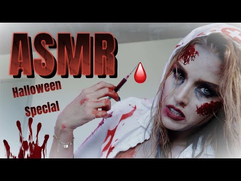 ASMR Gina Carla 🎃 Psycho Nurse Spooktober Special!
