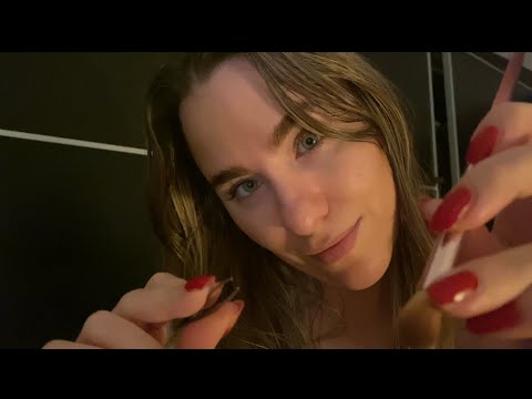 ASMR Fast and Aggressive Lice Check | Inaudible Whispers, Slow Movements and Mic Brushing