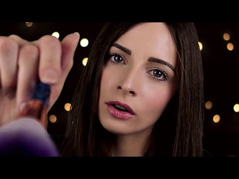 ASMR Face Brushing and Face Touching (ASMR Whispering and Personal Attention)