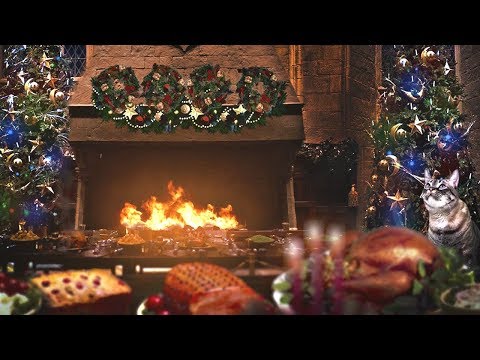 Christmas at Hogwarts 🎄 The Great Hall [ASMR] ⚡ Harry Potter Ambience