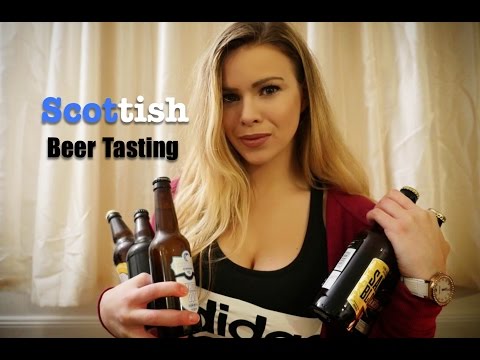ASMR SCOTTISH BEER TASTING (Ear to Ear, Mouth Sounds, Up Close)