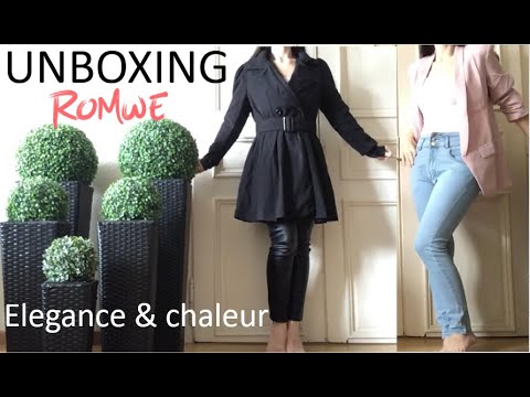 {ASMR} Unboxing ROMWE astuces pour les frileuses * code promo