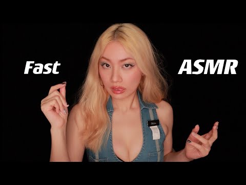 ASMR Fast & Aggressive Triggers (Mouth Sounds, Fabric Scratching, Hand Sounds)