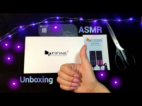 💕 АСМР, распаковка микрофона FIFINE, шепотом / ASMR, unboxing the microphone FIFINE, whispering 💕