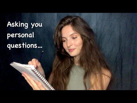 ASMR Asking You Increasingly Personal Questions | Soft Spoken & Whispered, Writing Sounds