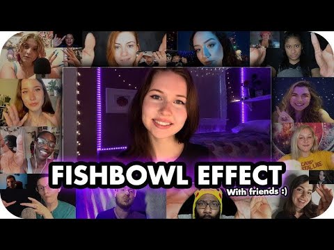 ASMR~Fishbowl Effect Inaudible Whispering Mouth Sounds With Friends🐠✨