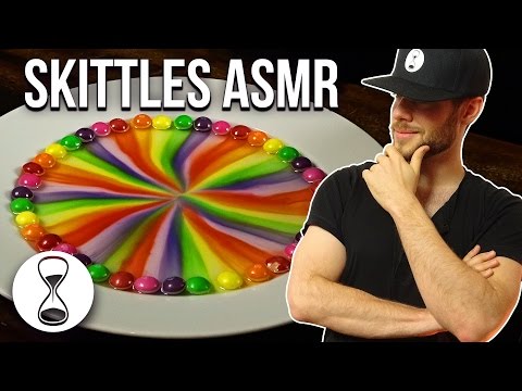 ASMR SKITTLES ART | Sk Sk Skittles Sounds, Male Whispering & Extreme Tingles!