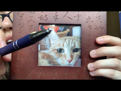 ASMR With a Wooden Picture Frame (Tracing, Tapping, Scratching)