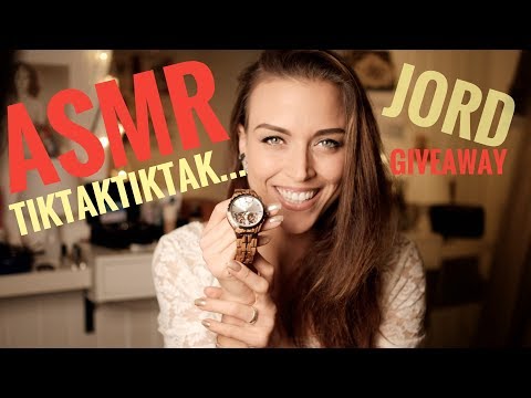 ASMR Gina Carla 🕰 TikTakTikTak! Soft Whispering! GIVEAWAY Automatic JORD Wood Watch!