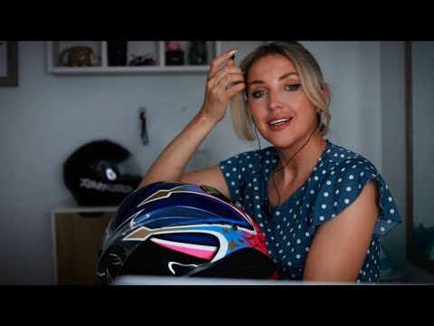 🏍️ASMR Motorcycle Helmet Fitting & Customization🏍️