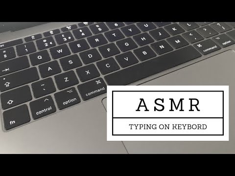 ASMR | TYPING ON MACBOOK PRO KEYBOARD SOUNDS - 1 HOUR LONG (NO TALKING)