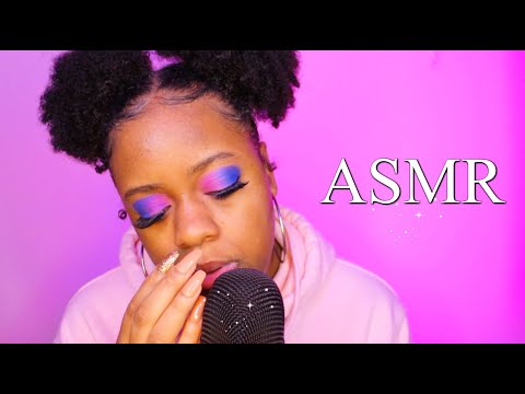 ASMR - Brain Melting Mouth Sound Triggers + Nail Tapping 💖