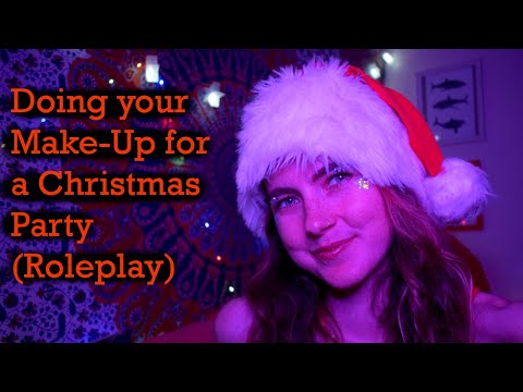 ASMR Roleplay: Doing Your Make-Up for a Christmas Party (Soft-Spoken and Whispered)